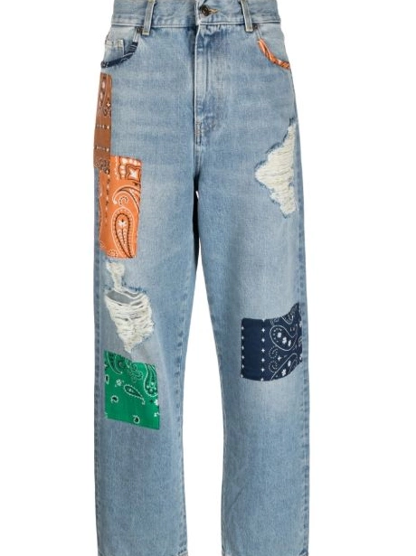 Cheap jeans patchwork-detailing California Women Alanui 0409